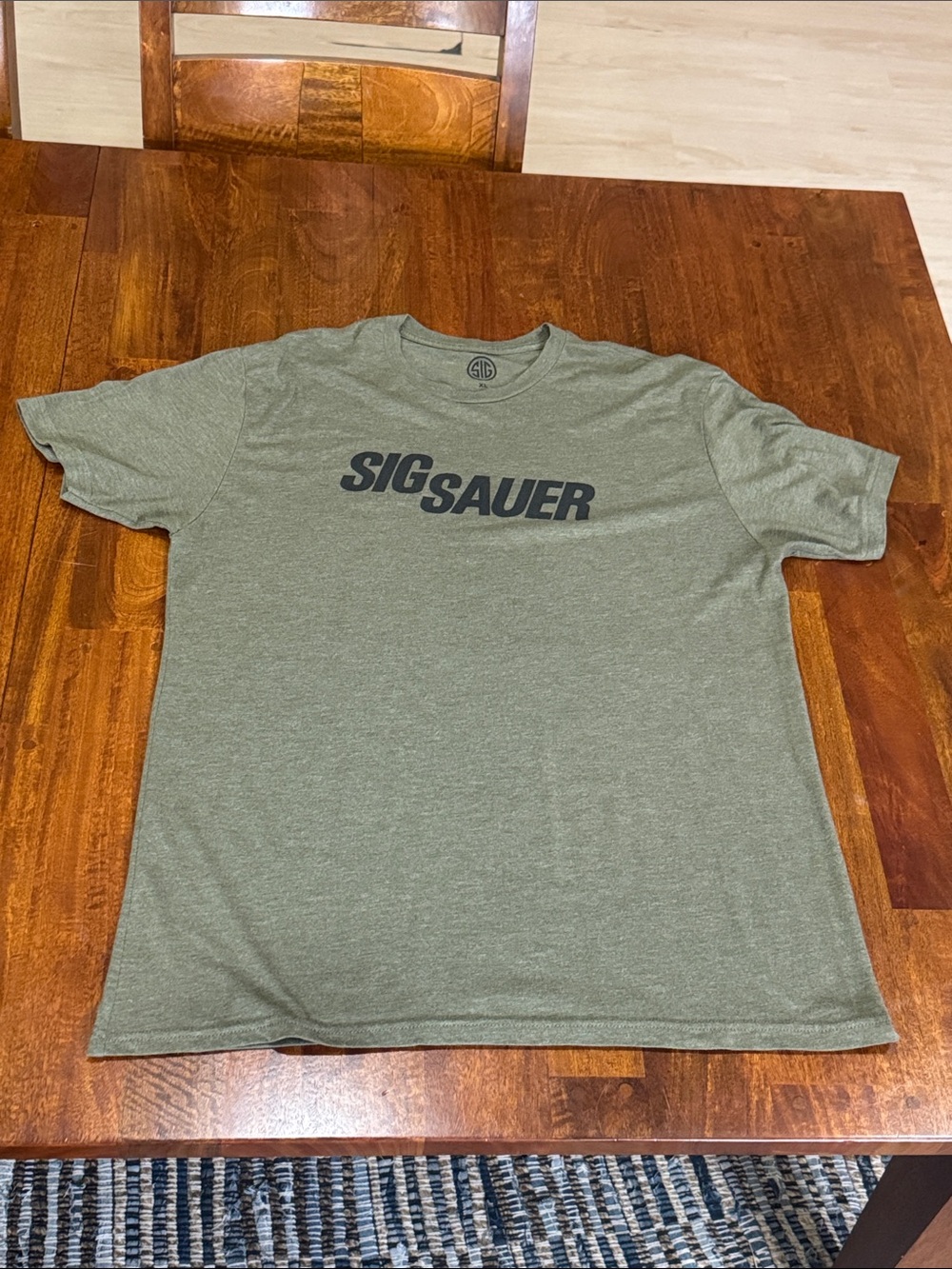 Men's Sig Sauer Olive Green Logo Crew Neck T-Shirt